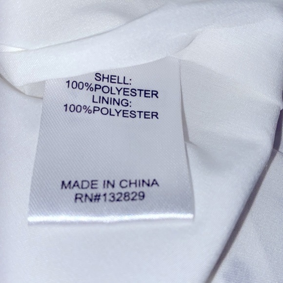 Superdown white & black heart print ruffle dress size xxsmall - Picture 9 of 10